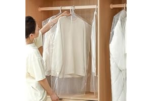 SIYINGSAERY 30 Stück Kleidersack Transparent Anzugtasche Kleidersäcke Kleider Sack Wasserdicht Kleiderhülle Kleiderschutz Kleiderschutzhüllen Anzugsack Abdeckung für Kleidung Anzüge (60 * 100)