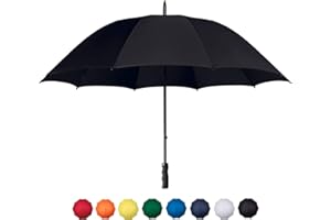 UMBRELLA HEAVEN Stormstar Windproof Golf Umbrella, 51 Inch Extra Large Golf Brolly. Windproof and Waterproof Stock Umbrella with Protection from The Sun, Rain and Wind.