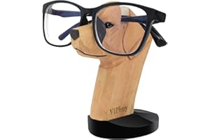 VIPbuy Handmade Labrador Retriever Shape Wood Carving Glasses Spectacle Holder Stand Sunglasses Display Rack Home Office Desk Décor