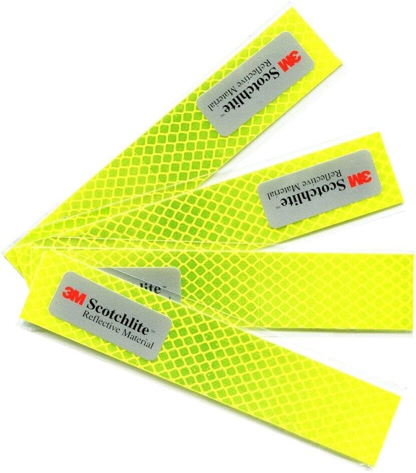 Salzmann Diamond Grade Adhesivos Reflectantes y Impermeables - Adhesivos para coches, motocicletas, bicicletas - Equipado con 3M Scotchlite