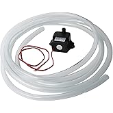 CESFONJER 12V DC Mini Brushless Water Pump, Ultra-Quiet with 2 Suction Cups for Aquarium/Pond/Fountain etc (+ with 8 mm Diame