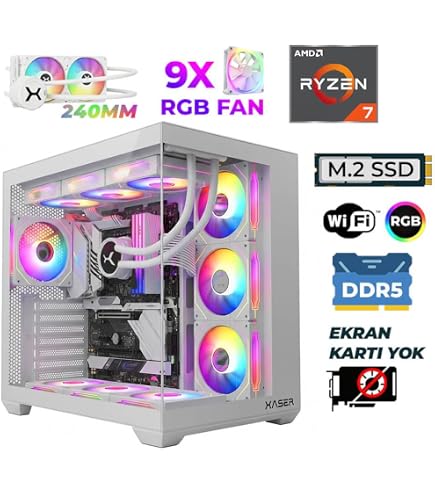 AMD Ryzen 7 7800X3D 4.20GHz 8 Çekirdek 96MB Önbellek Soket AM5