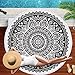 Produktbild Runde Strandtuch Picknickdecke Dicke Tapisserie Mit Quaste Urlaub Picknick Reise Yoga Matte Schwimmen Schal Wrap Sonnenbaden Blätter Camping Gym Sport Handtuch A