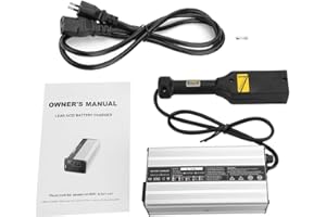 Nikou Voiturette Chargeur de Batterie, 36V 5A LED Indicateur Voiturette Chargeur de Batterie for Club Car DS/EZ-GO Series TXT