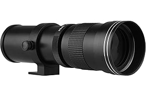 Camnoon Camera Telephoto Zoom Lens F/8.3-16 420-800mm T Mount with Universal 1/4 Thread Replacement for Canon Nikon Sony Fujifilm Olympus Camera