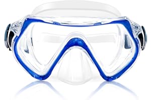 LXUBDXY Masque Plongée Enfant, Lunettes Piscine Enfants 6-16 Ans pour Garçons Filles, Masque de Plongée avec Nez, 180°View HD Anti-Buée Anti-Fuite Lunette de Plongée pour Plongée, Snorkeling