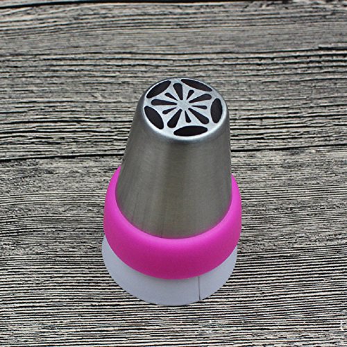 Russische Pfeifenspitzen, Edelstahl für DIY Gebäck-Zuckerglasur-Dekoration-Werkzeug (11Pcs + 1Coupler) - 2