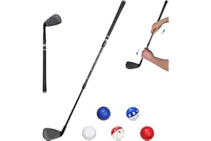 Y-Nut Adjustable Golf Pitching Wedge for Men and Women, Right Handed Golf Pitching Wedge for Teens | Adults, Putting Training Combo Pack with Practice Foam Balls