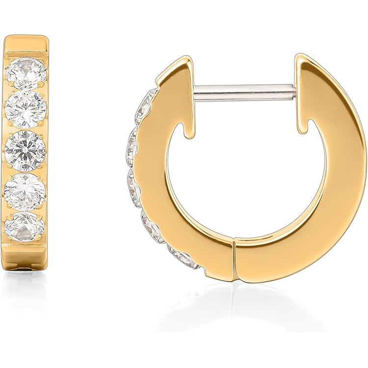 Limerencia Titanium oorbellen met schroefsluiting, G23 medische stud oorbellen Hypoallergene gezondheid stud oorbellen voor gevoelige oren mode vrouwen mannen sieraden (5mm, Zwart