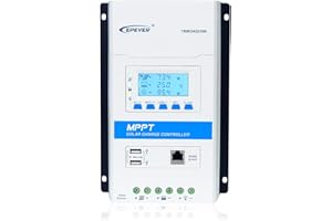 EPEVER MPPT Laderegler 30A, 12V 24V Auto Solarmodul Ladegerät, Controller DS2 + UCS intelligenter modul Regler für versiegelte AGM Gel Lifepo4 Batterie (30A, Triron3210N)