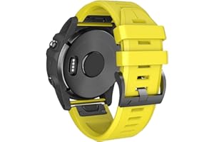 ‎ANBEST ANBEST Silikon Uhrenarmband Kompatibel mit Fenix 5/Fenix 6/Fenix 5 Plus/Fenix 6 Pro Armband Schnellspanner Armbänder Ersatzarmband Passend für Forerunner 935/945, Armee Grün+Stein