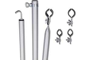 ‎YOUR GEAR your GEAR Roof Pole Set - 2X teleskopierbare Dachhakenstangen, Aluminium Dachstange 230-325 cm