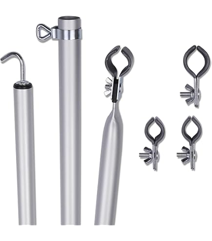 Grembiule Da Pavimento Hindermann 8126-1450 - 7x0.5 M, Grigio Scuro, Con Occhielli E Asta PVC