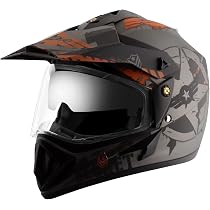 Vega Off Road Secret ISI Certified Matt Finish Full Face Dual ...