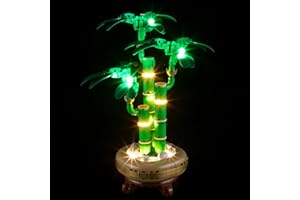 BRIKSMAX Kit de iluminación LED para Lego The Botanical Collection Bambú de la Suerte - Compatible con Lego 10344 Building Blocks Model- No incluir el Conjunto de Lego