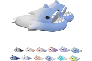 CHAGOO Sharky Chanclas, Cloud Shark Slides, Shark Pantuflas Sandalias para Mujeres Hombres Zapatos de Baño Antideslizantes Pantuflas de Ducha