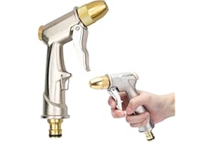 DAOOZHU Gartenbrause, 100% Metall Garten Spritze, Garten Brause, Hochdruck-Zinklegierung, Verstellbarer Wasserdurchfluss, für Garten Bewässerung, Autowaschanlagen
