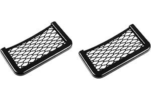 RZMZBY 2 Pezzi Rete per Auto, Rete Auto Portaoggetti Tasca,Rete Portaoggetti Autoadesiva, per Auto, Caravan, Camper e Barche (20 * 8 cm)