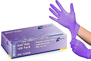 MEDITRADE Nitrile® ViolaExamination glove in pure Nitrile violet powderfree Medium (7-75)