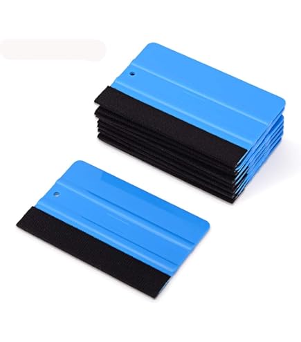 2 Stück Folienrakel 10x7cm - Weicher TPU Schaber Für Auto Folien