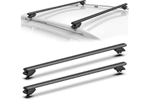 COWVIE 120CM Dachträger-Querstangen, verstellbar, Aluminium, 1 Paar