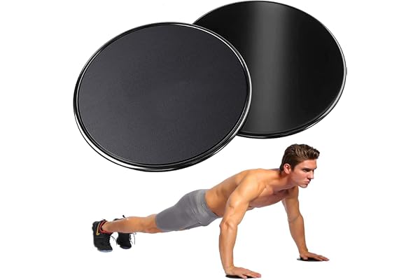 BOZHONG Exercise Slider, Core Sliders dubbelsidiga glidskivor gym Home Fitness Utrustning för användning på matta hårda trägo
