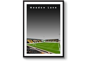 HOME GROUND GroundDesigns Notts County Gift Meadow Lane Stadium Football Art Print