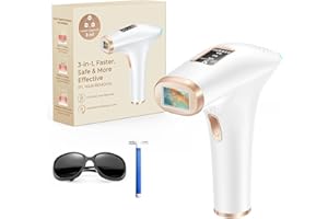 Haarlosy IPL Geräte Haarentfernung Laser - 999,900 Lichtimpulse und 9 Energiestufen Schmerzlos Haarentfernung für Männer, Frauen, Körper, Gesicht, Bikinibereic