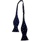 BLACKSMITH Blue Polka Dots Self Tie Bowtie for Men