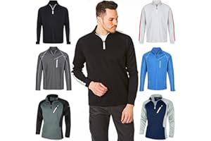 Under Par Men's Mens Zip Neck Golf Shirt (Pack of 1)
