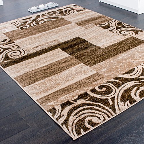 Designerteppich für Wohnzimmer Inneneinrichtung Teppich Meliert Beige Braun, Grösse:160×220 cm - 2