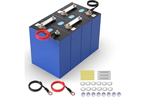 HXRFOAK 12V LiFePO4 Batterie Lithium Zelle 12Volt 280Ah (4PCS 3.2V) - Lithium Batterie pour Camping Car Système Off-Grid Bateau Caravane Solaire- 3584wh Lifepo4 24V 100Ah 200Ah