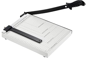 KASADIN Papierschneider A4 B5 A5 Profi Fotoschneider Hebelschneider Schneidegerät Bindegerät Metall Papierschneidemaschine für Hause, Schule und Büround Schneidekapazität 10 Blatt