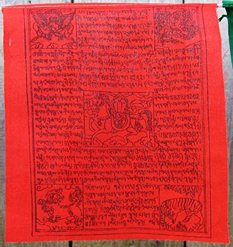 Tibetische Gebetsfahnen Frieden und Reichtum 10 Fahnen Länge 1,6 m Buddha Dekoration - 4