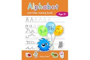 Alphabet and Lines Tracing Book | Letter Tracing Workbook for Kids, Learn to Write, Handwriting Practice for Preschool | Tinky Puki (Tinky Puki Tracing and Handwriting Series)