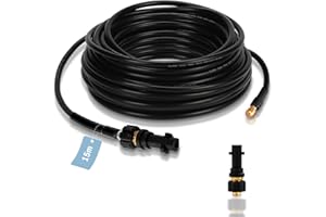 Eulenke Manguera de Limpieza de Tuberías de Alto Rendimiento para K2-K7 | 15m, 160 bar | Incluye 1 Adaptador | Juego de Limpieza de Tuberías de Alta Presión