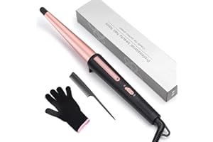 Ferro Arricciacapelli, JAETON 13-25mm Ferro per Arricciacapelli Conico Professionale in Ceramica per boccoli naturali e ricci stretti