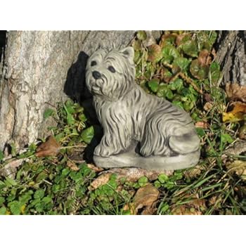 Westie dog West highland terrier stone garden ornament ...