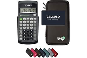 TEXAS INSTRUMENTS TI-30Xa Taschenrechner inklusive Schutztasche von WYNGS in Schwarz - Basic Set