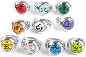 gotyou Cosplay Anelli, 10 Pezzi Cosplay Uomini Anello, Feste Anelli Vestire, Anello per Bambini, Set Anelli Gioielli per Ragazze, Anelli Gioiello per Bambina, per Regalo Compleanno per Bambine