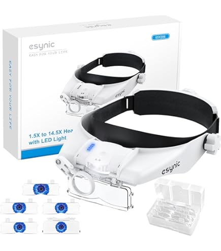 Lupa De Cabeza Recargable 8X Joyeros Con