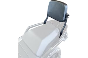 GYMARK Motorcycle Sissy Bar Adjustable Passenger Backrest Pad Motorcycle Rear Cushion Compatible with Harley Pan America 1250/S 2021 2022 2023 Black