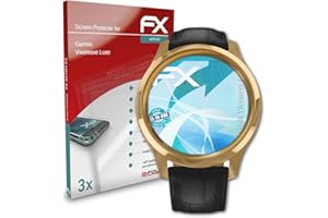 atFoliX Folia ochronna kompatybilny z Garmin Vivomove Luxe Folia, bardzo jasne i elastyczne FX Folia ochronna na ekran (3X)
