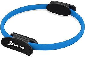 ProsourceFit Pilates Resistance Ring 14” Dual Grip Handles for Toning and Fitness