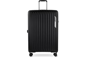 bugatti Hera Hartschalen-Koffer L mit 4-Rollen, Leichter Reise-Koffer aus PP Light in schwarz