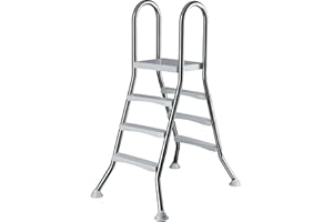 Summer Fun Poolleiter Edelstahl für Hochbecken mit 90 cm höhe