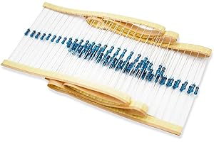 Innfeeltech 100 piezas 1 / 4w 1% tolerancia 100k Ohm resistencia de película metálica DIY proyecto y experimento