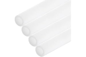 Rebower 4pcs Pipe Insulation Foam Tube 50x70mm 3ft Heat Preservation Foam Pipe [for Copper Water Pipe Freeze Protection] - White