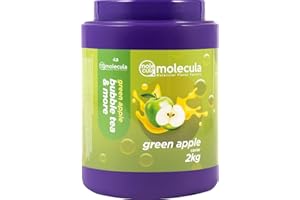 ‎MOLECULA MOLECULA MOLEKULARNA FABRYKA SAMKU Bubble Tea Perlen Popping Boba Apfel | mit Strohhalme | Nahrungsergänzungsmittel Weniger Zucker Kaviar 2000g Fruchtperlen ohne künstliche Farbstoffe Bubbles | Apple Fruit | Tapioka