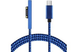 Sisyphy Surface USB C Charging Cable, 1.8 m Nylon Braided, 45 W 15 V3 A USBC Charger PD Power Supply Required, Compatible with Microsoft Surface Pro7 Go2 Pro6 5/4/3 Surface Laptop1/2/3